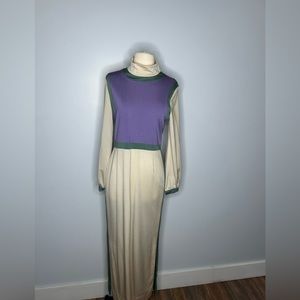Robert David Morton long sleeve disco maxi dress - $75
